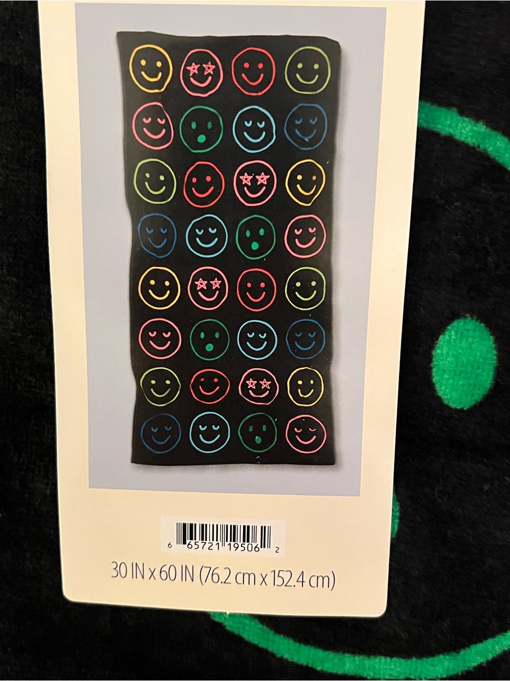 Colorful Emoji Face Beach Towel
